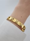 X Model Zirkon Gold Kelepçe Bileklik