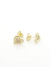 Zirkon Kalp Golden VIP Xuping Küpe