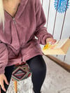 GÜL KURUSU PELUŞ CEKET 