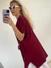 LAVİNYA BLUZ BORDO 