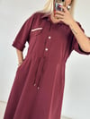 TENSEL ROME ELBİSE BORDO