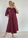 TENSEL ROME ELBİSE BORDO