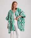 Yeşil Star Oversize Panço / Hırka