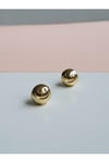 Gold Smiley Top Küpe