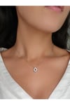 Zirconia Swarovski Damla Gümüş Kolye