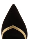 Dekolye Ayakkabi A57156 SUET+NUR SİYAH+353