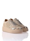 Sneakers A68137 PİTON+FİLE Bej+Natural