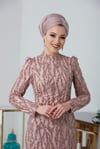 Dila Tesettür Abiye Gül Kurusu