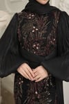 Duru Abiye Siyah-Bordo