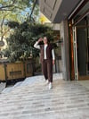 3 lü Yelekli Tensel Takım Kahve