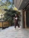 3 lü Yelekli Tensel Takım Kahve