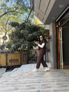 3 lü Yelekli Tensel Takım Kahve