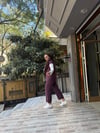 3 lü Yelekli Tensel Takım Mürdüm