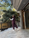 3 lü Yelekli Tensel Takım Mürdüm
