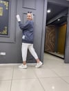 Arka Fermuar Detaylı Sweat Füme