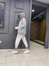 Arka Fermuar Detaylı Sweat Gri