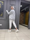 Arka Fermuar Detaylı Sweat Gri