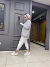 Arka Fermuar Detaylı Sweat Gri