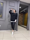 Arka Fermuar Detaylı Sweat Siyah