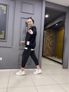 Arka Fermuar Detaylı Sweat Siyah