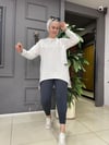 Asimetrik Sweat Beyaz