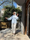 Ayrobin Çizgili Gömlek Açık Mavi
