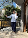 Ayrobin Çizgili Gömlek Koyu Mavi