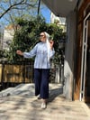 Ayrobin Çizgili Gömlek Koyu Mavi