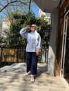 Ayrobin Çizgili Gömlek Koyu Mavi