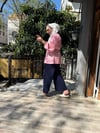 Ayrobin Çizgili Gömlek Pembe