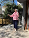 Ayrobin Çizgili Gömlek Pembe