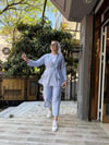 AyRobin Çizgili Takım Lacivert