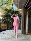 AyRobin Çizgili Takım Pembe