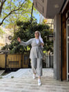 AyRobin Çizgili Takım Siyah