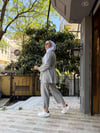 AyRobin Çizgili Takım Siyah