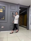 Bağlamalı Ceket Krem