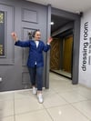 Bağlamalı Ceket Lacivert
