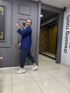 Bağlamalı Ceket Lacivert