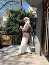 Bel Bağcık Çizgili Gömlek Sütlü Kahve