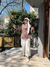 Bel Bağcık Çizgili Gömlek Sütlü Kahve