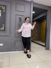 Beyaz Pembe Çizgili Gömlek