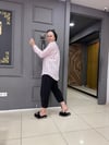 Beyaz Pembe Çizgili Gömlek