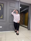 Beyaz Pembe Çizgili Gömlek