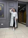 Bodrum Kumaş Biyeli Kimono Beyaz