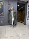 Bodrum Kumaş Biyeli Kimono Haki