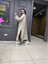 Bodrum Kumaş Biyeli Kimono Krem