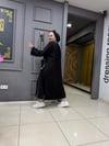 Bodrum Kumaş Biyeli Kimono Siyah