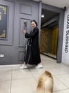 Bodrum Kumaş Biyeli Kimono Siyah