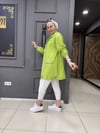 Bodrum Kumaş Taşlı Kap Fıstıklı Yeşili