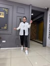 Bürümcük Bağcıklı Gömlek Beyaz